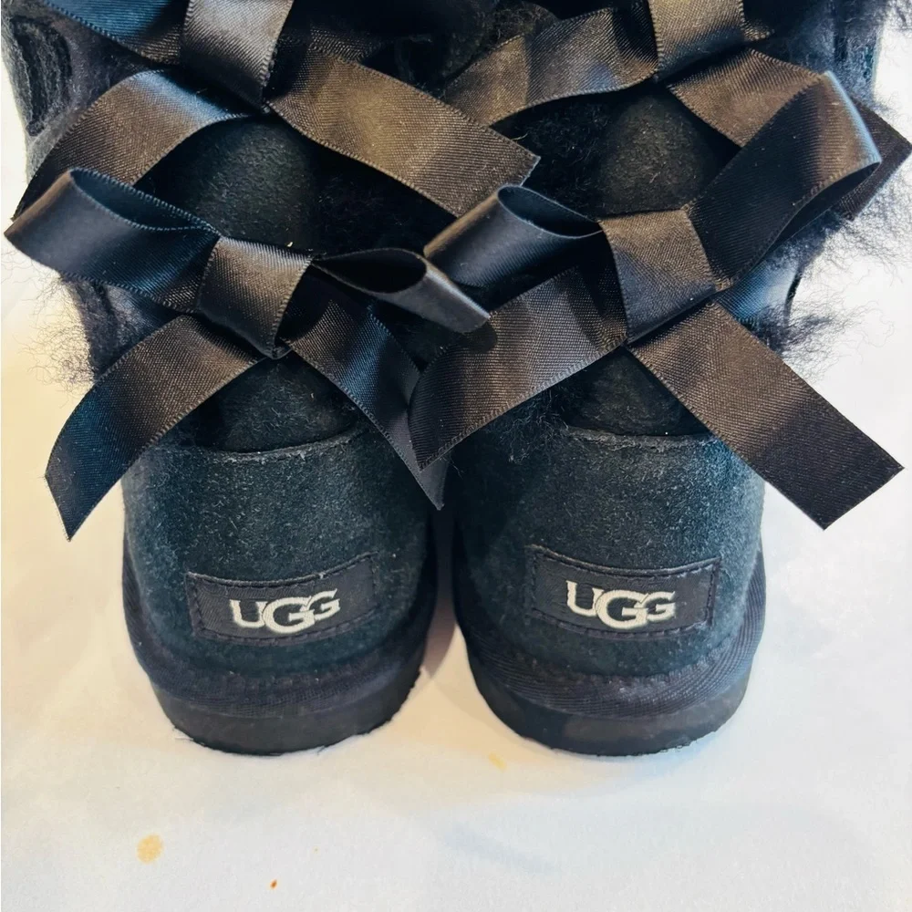 UGG Kids Boots with Black Bows size 2